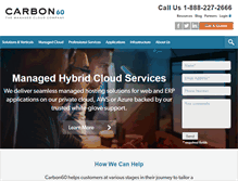 Tablet Screenshot of carbon60.com
